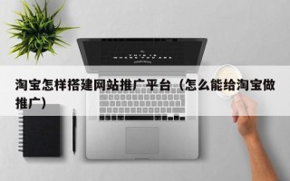北京淘宝怎样搭建网站推广平台（怎么能给淘宝做推广）